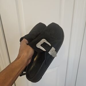 Schultz Calf Hair Clogs